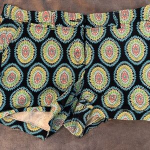 Crown & Ivy Black Patterned High Waist Shorts